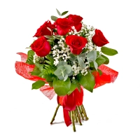 Buchet 7 trandafiri rosii premium 3